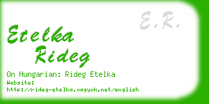 etelka rideg business card